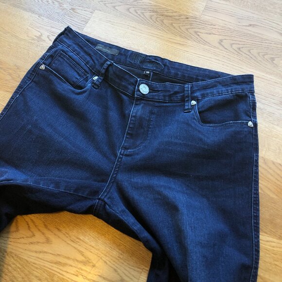 KFTK Ellen Ankle Skinny Jeans Dark Wash Size 10 - Picture 5 of 13